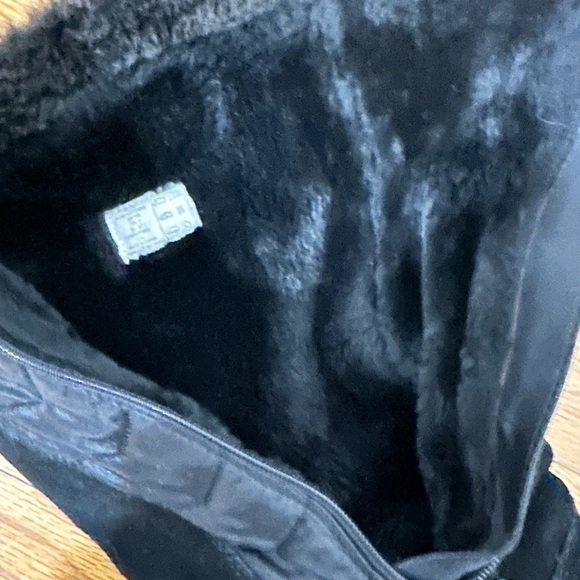 Lands End Sophia Tall Snow Winter Boots Faux Fur Lined Black size 11 - Picture 5 of 9